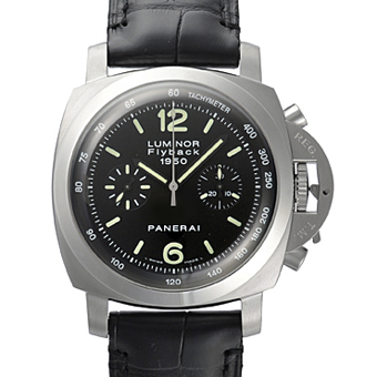 PANERAI パネライ ルミノール コピー PAM00212 フライバック ブラック クロノグラフ